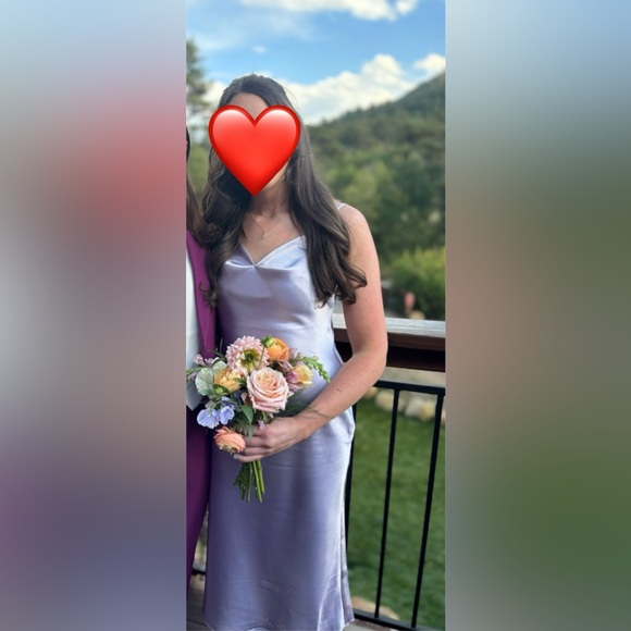 Birdy Grey Purple dusty lilac Lisa Sheath Midi Dress - Picture 4 of 9